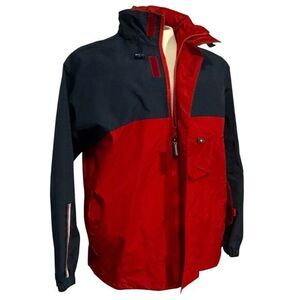 TOMMY HILFIGER Mens Medium Softshell Windbreaker Jacket 90's‎ Sporty Preppy VTG